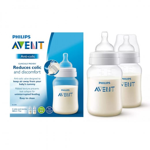 Philips Avent Anti Colic Bottle 260 مل (Twin Pack)
