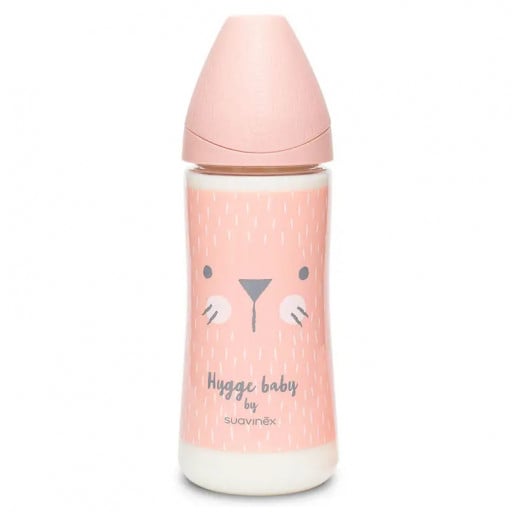 Suavinex Hygge Premium Whiskers Bottle, Pink Color, 360 Ml