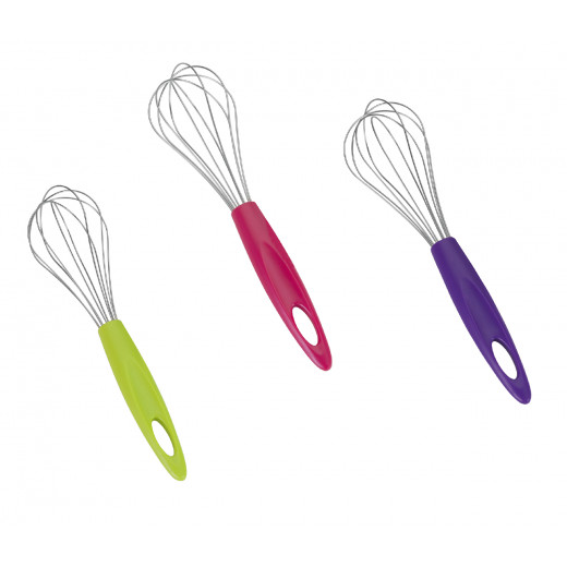 Metaltex Mix Whisk With Plastic Handle, Green Color, 25 Cm