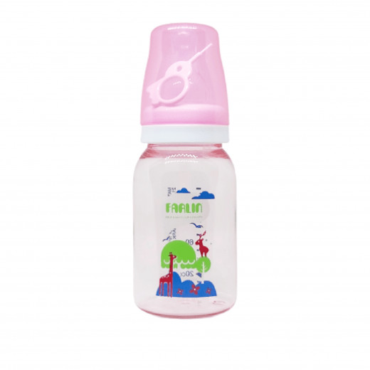 Farlin Decorative Feeding Bottle, 120ml, Pink