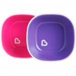 Munchkin Splash Toddler Bowls - Purple/ pink