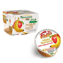 لب الفاكهة العضوي التفاح والموز, 2*100 جم من ناتورا نوفا