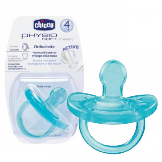 Chicco Physio Soft Soother Silicone (4M+) 1 Piece - Blue