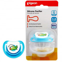Pigeon Silicone Pacifier Step 2 - (Airplane)