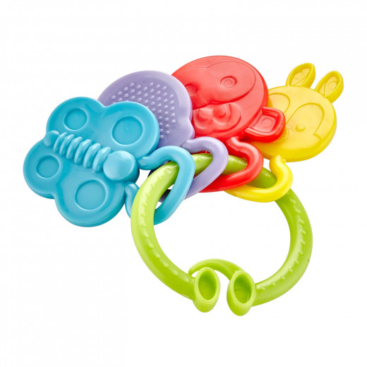 Babyjem teether rattle toy green color