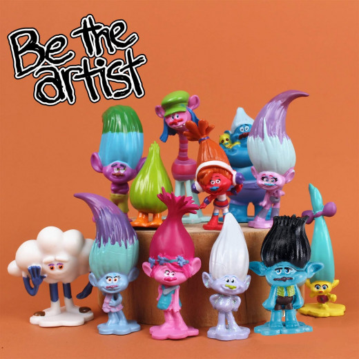 Trolls DreamWorks with Tiny Dancers Figures, 5 Characters