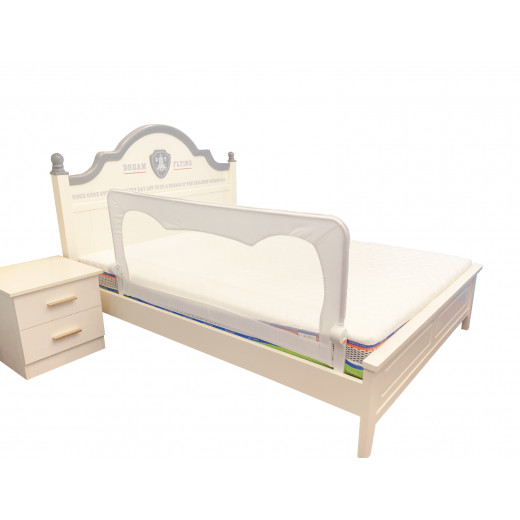 Baby Safe Bed Safety Rail Guard for Toddlers, White Color, 150*65 Cm