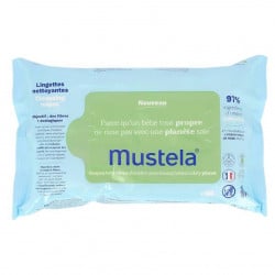 Mustela Cleansing Baby Wipes, 60 Wipes