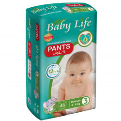 Baby Life Pants, Size 3, 4-9 Kg, 48 Pants