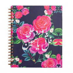 Mofkera Wire Floral Arabic Notebook Hardcover Full of Yasmin A5 Size