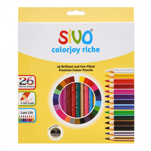 Sivo Colorjoy Colored Pencils, Pack of 26