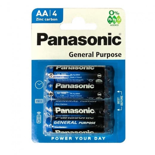 Panasonic Battery Micro AA, Pack Of 4 Pieces