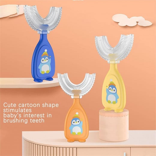 فرشاة اسنان سيليكون للاطفال, قطعة واحدة, بالوان متنوعة