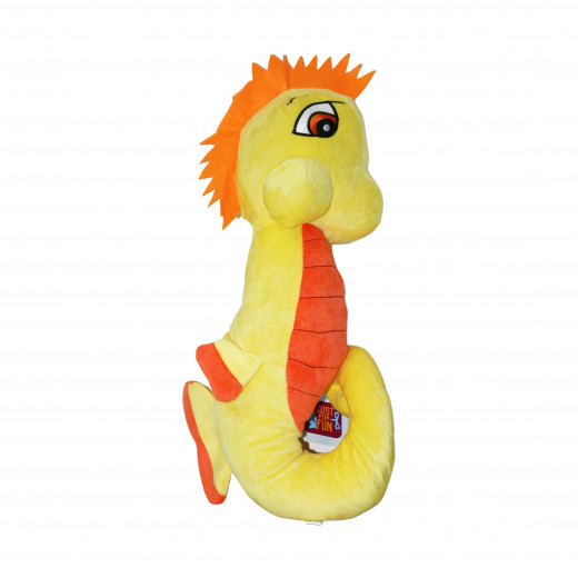 Cute Stuffed Animal Plush Toy, Seahorse Design, Big Size, Yellow Color