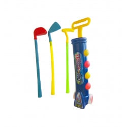 مجموعة لعبة الجولف للاطفال, بالحجم الصغير, باللون الازرق