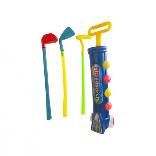 Exercise Golf Set Toy For Kids, Small Size, Blue Color