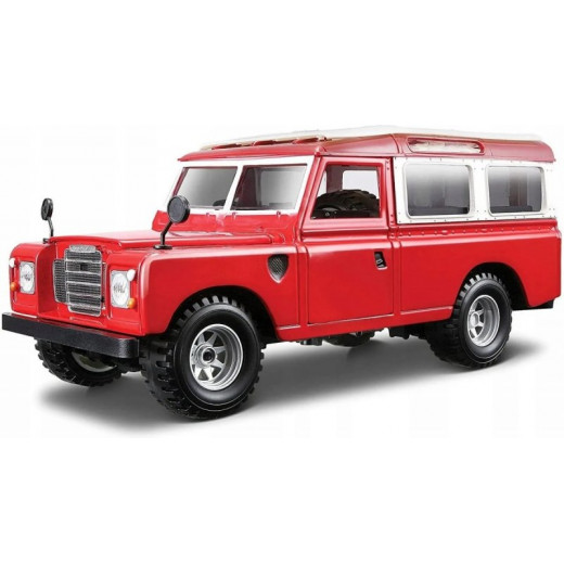 Bburago Land Rover Series II Red / White