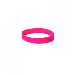 Rubber Wristband, Pink Color