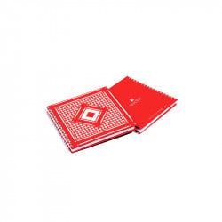 100 Sheet Notebook Designed With The Traditional Hatta Red & White Pattern