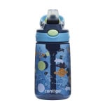 مطرة مياه للأطفال مع انبوب شرب تلقائي, بتصميم الفضاء, باللون الكحلي, 420 مل من كونتيجو