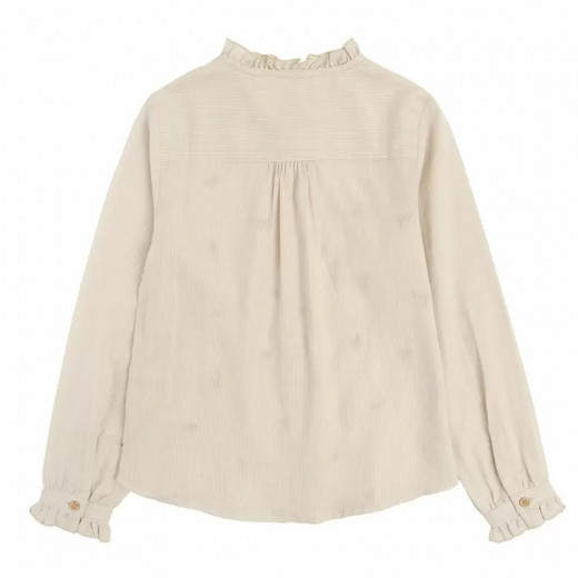 Cool Club Girl Blouse, Beige Color