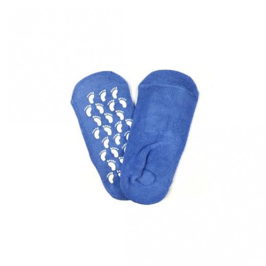 Solid Ribbed Baby Socks, Blue Color, X Size Small, 2+