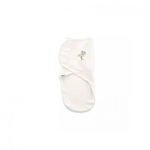Baby jem cotton swaddle baby blanket off white color