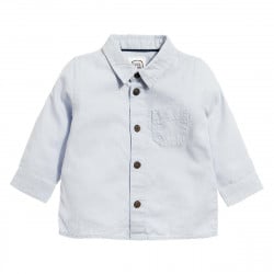 Cool Club Long Sleeve Shirt with Button Closure. Baby Blue Color