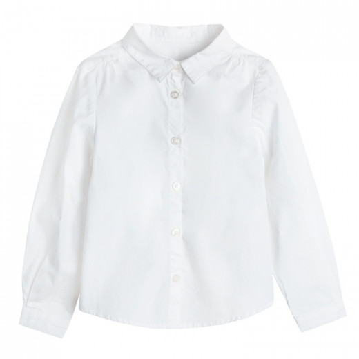 Cool Club Long Sleeve Shirt, White Color