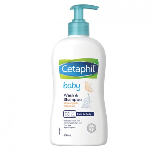 Cetaphil Baby Wash & Shampoo, 400 Ml