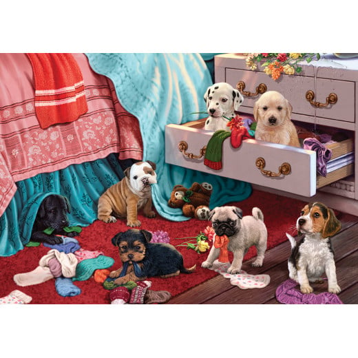 Ks Games Puzzle, Puppies In The Bedroom Design, 500 Pieces