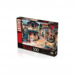 Ks Games Puzzle, The Fountain On The Square Design, 500 Pieces
