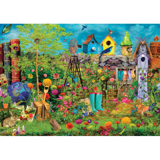 أحجية 1500 قطعة, بتصميم حديقة صيفية من كي اس جيمز