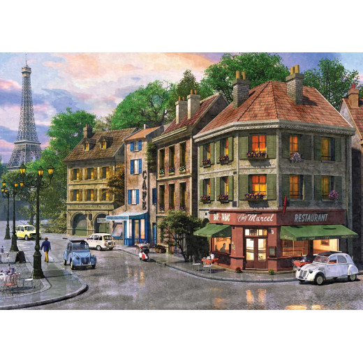 أحجية 2000 قطعة, بتصميم شوارع باريس من كي اس جيمز