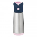 B.Box Insulated Drink Bottle, Rose Color, 500 Ml