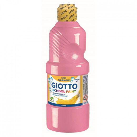 Giotto School Paint, Pink Color, 500 Ml