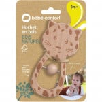 Bebe Confort Wooden Baby Rattle, Tiger Design