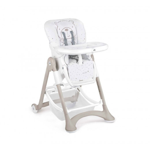 Cam High Chair For Baby, White & Beige Color