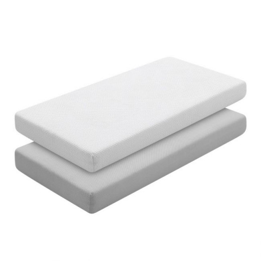 Cambrass Fitted Sheet Essentia, Grey Color, 60*120Cm, 2 Pieces