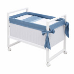 سرير صغير للاطفال استرا, بالوون الازرق من كامبراس