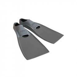 Zoggs Swimming Long Blade Rubber Fins, Grey Color