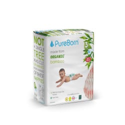 Pure Born Organic Nappy Size 3, Daisy Print, 5.5-8 Kg, 56 Nappies, 2-8 Months