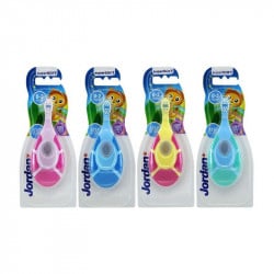 Jordan Children's Toothbrush Step 1, (0-2 years) Soft Brush - Assorted Color