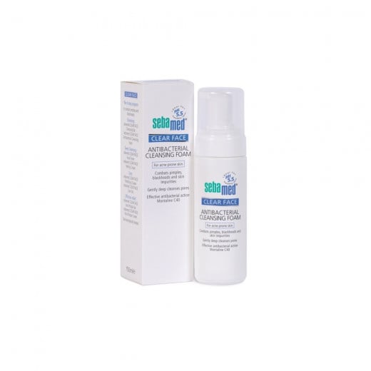 Sebamed Clear Face Antibacterial Cleansing Foam For Acne Prone Skin,150 ML
