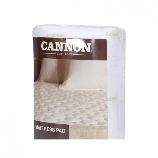Cannon Matress Protector Pad, White Color, Size 180x200