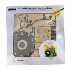 Robotime Wooden Puzzle Wall Clock,Harvest