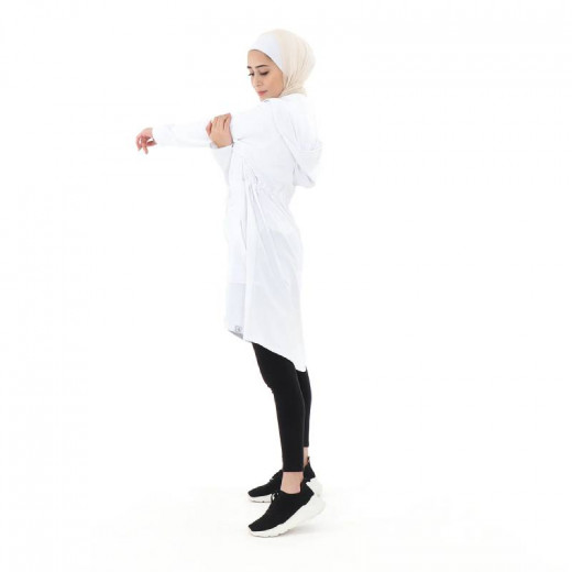 RB Performance Long Jacket, White Color