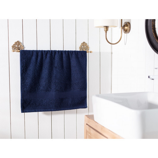 Madame Coco Clarette Face Towel  50x80 cm, Navy Blue Color