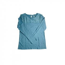 Cool Club Long Sleeve Blouse, Green Color