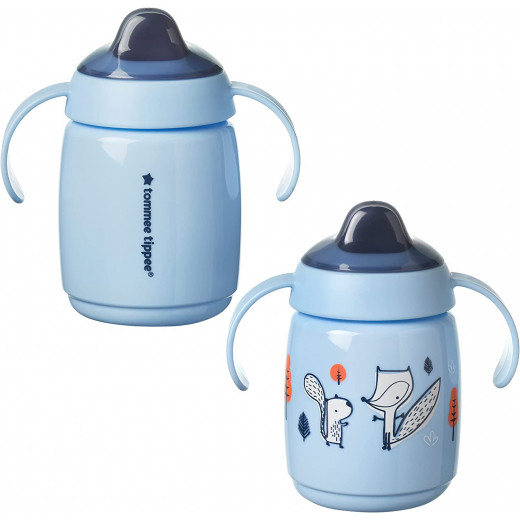 Tommee Tippee Superstar Trainer Sippy Cup for Toddlers, Blue Color, 300Ml